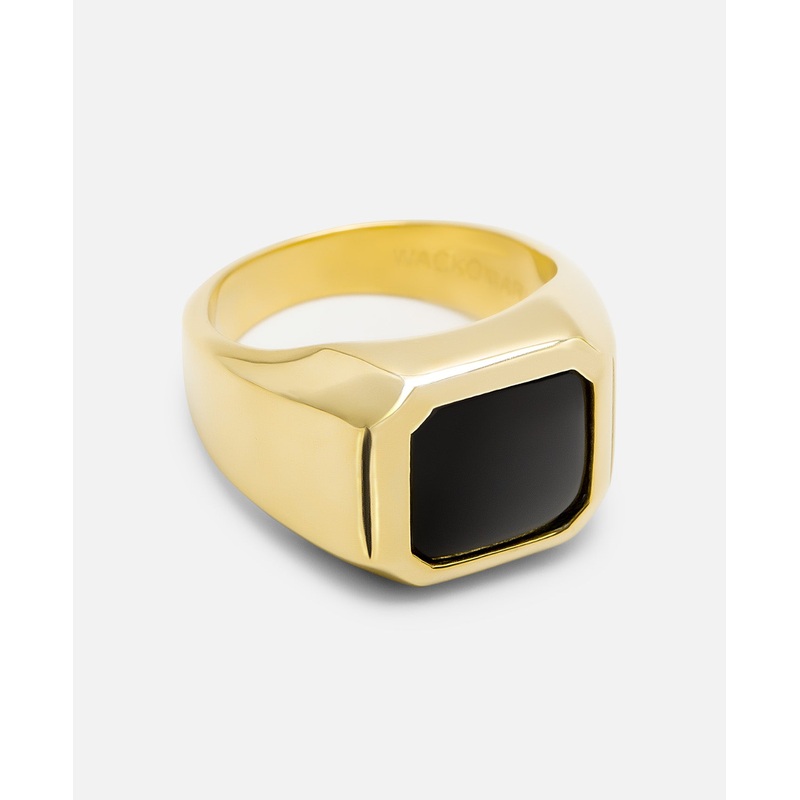 Onyx Signet Ring (Type-3) (Gold)