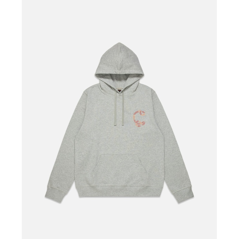 Snake Print Hoodie (Grey)