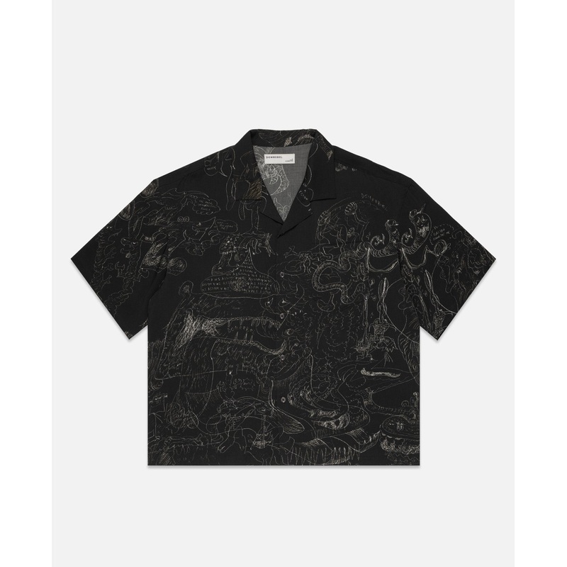 Utopia Camp Collar Shirt (Black)