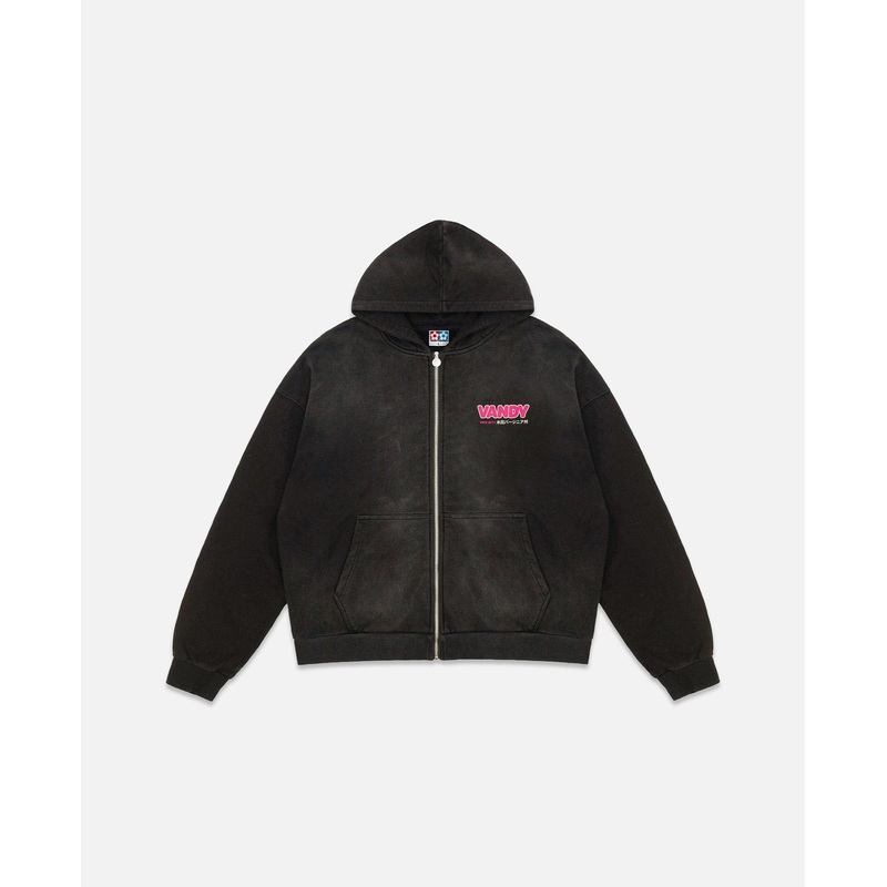 Basic Logo Zip Up (Black)
