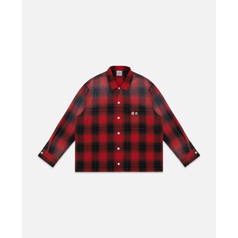 Brushed Flannel Shirt (Red)