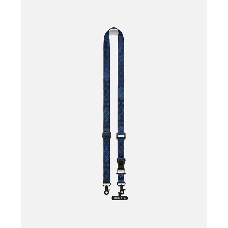 Silk Print Phone Strap (Navy)