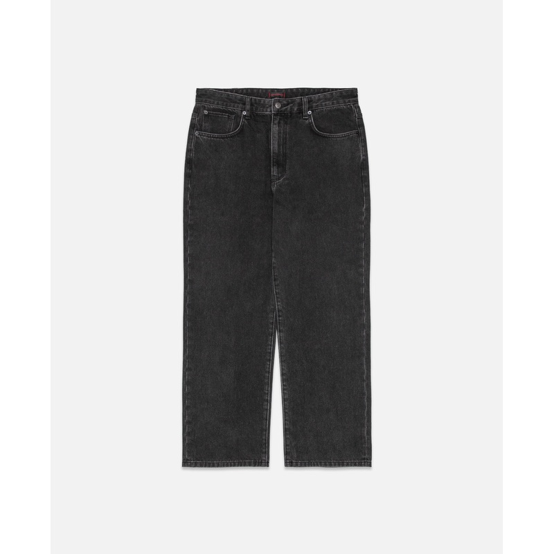 Straight Leg Jeans (Black)