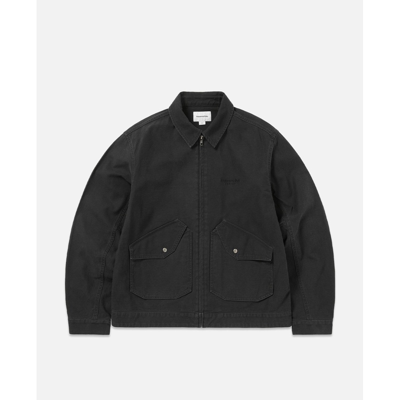 Washed Work Jacket (Black)