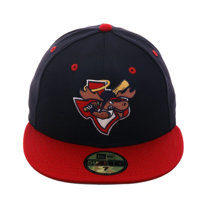 Exclusive New Era 59Fifty Midland Angels Moose Hat - 2Tone Navy & Red