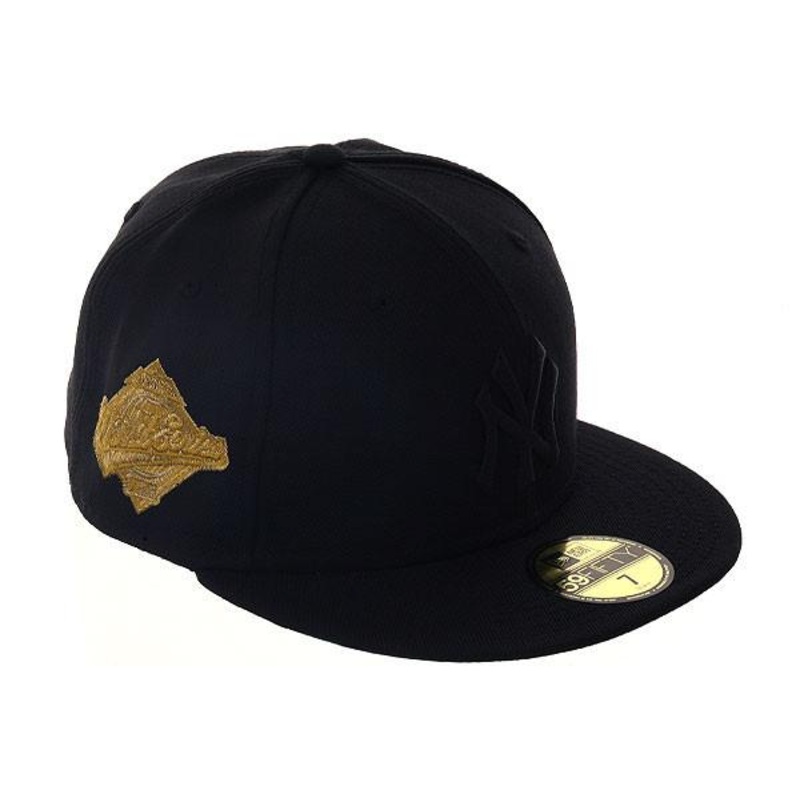 Exclusive New Era 59Fifty New York Yankees World Series 1996 Patch Hat - Black , Black, Gold