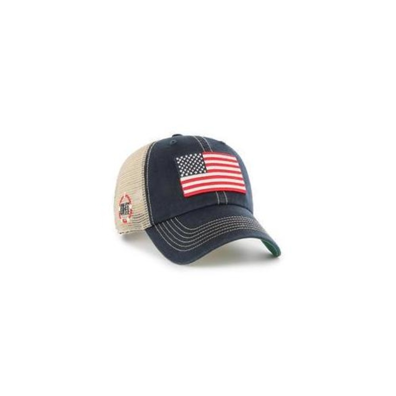47 Brand Clean Up USA Flag OHT Mesh Dad Hat - Navy