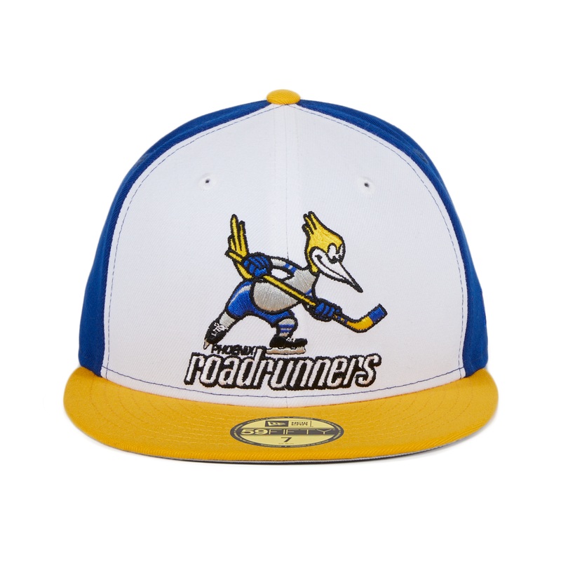 Exclusive New Era 59Fifty Phoenix Roadrunners Rail Hat - 2T White, Royal, Gold