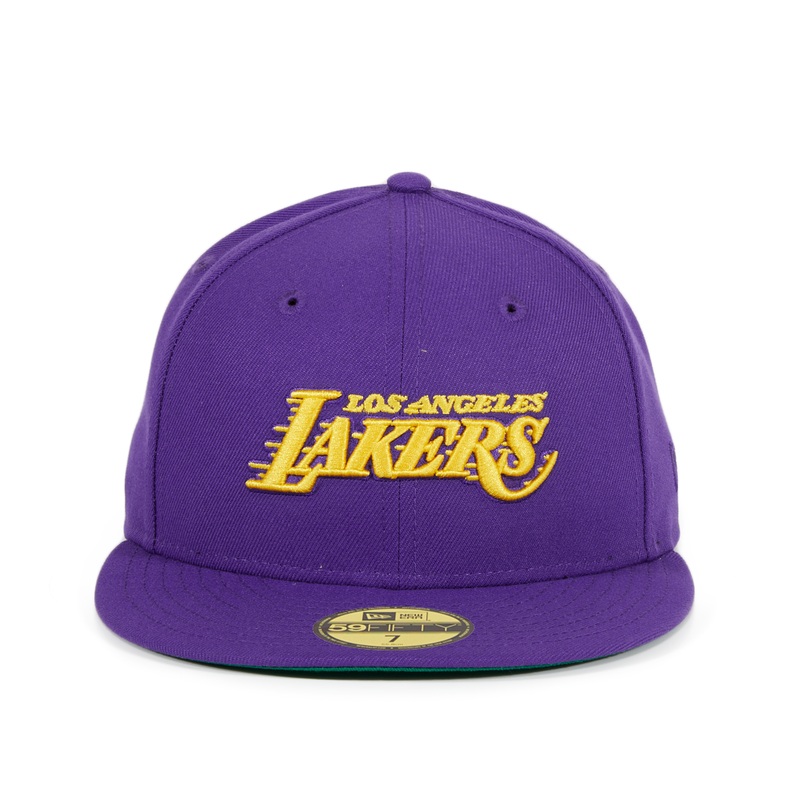 Exclusive New Era 59Fifty Los Angeles Lakers Alternate Word Hat - Purple
