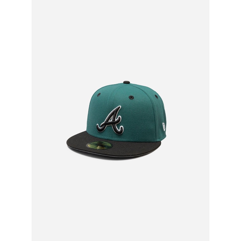 Atlanta Braves Pine & Black 59Fifty Fitted
