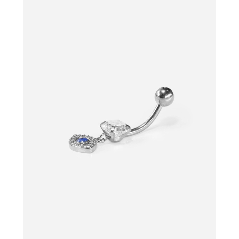 Blue Evil Eye Belly Piercing Ring