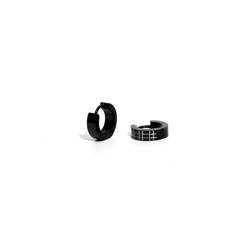 GD Hoops Stainless Steel 2 Tone Earrings