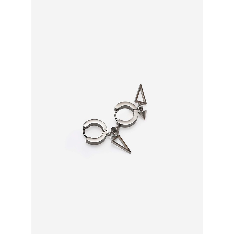 GD Punk Triangle Dangle Drop Earrings