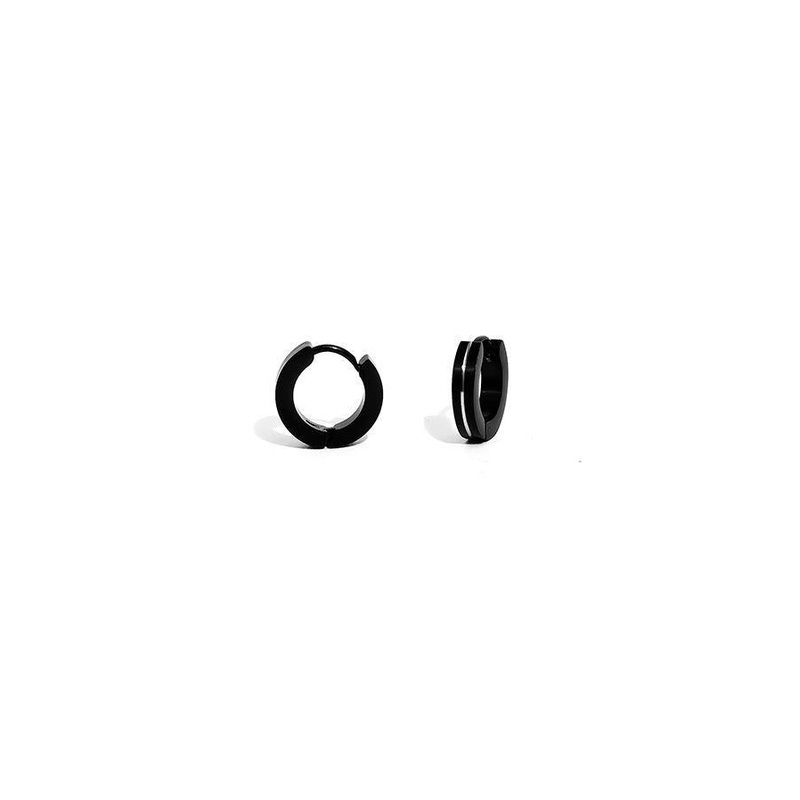 GD Single Line Hoop Hinged Earring