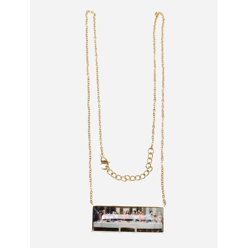 Jesus Scene Landscape Pendant in Necklace