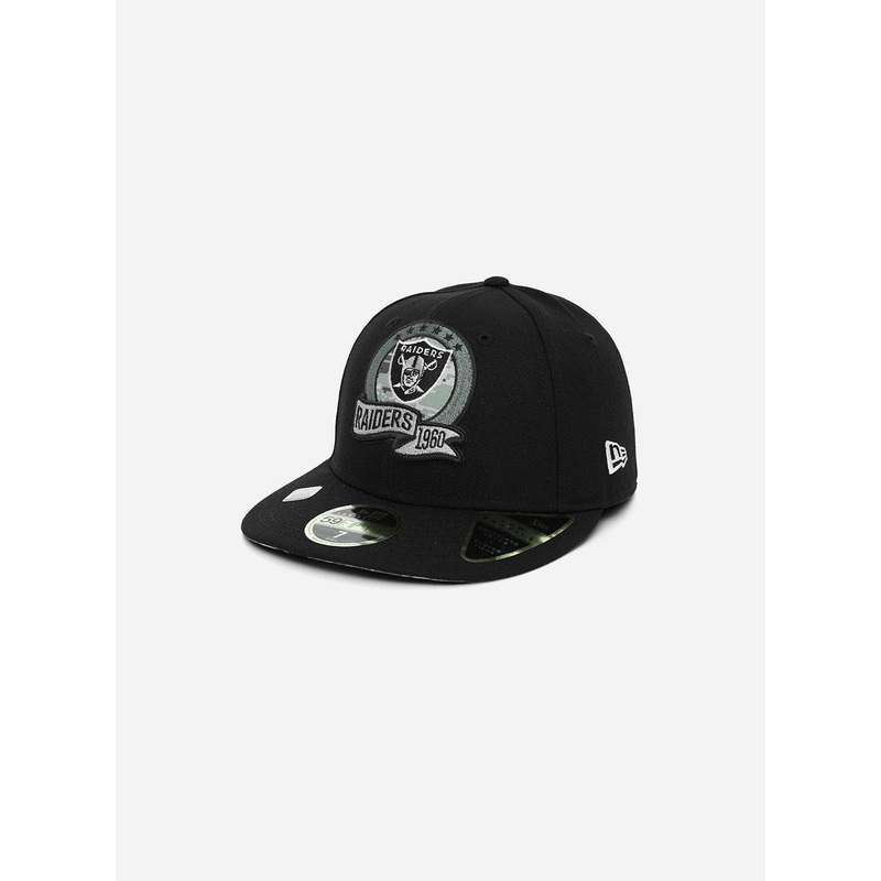 Los Vegas Raiders Low Profile 59Fifty Side National Flag Fitted Hat