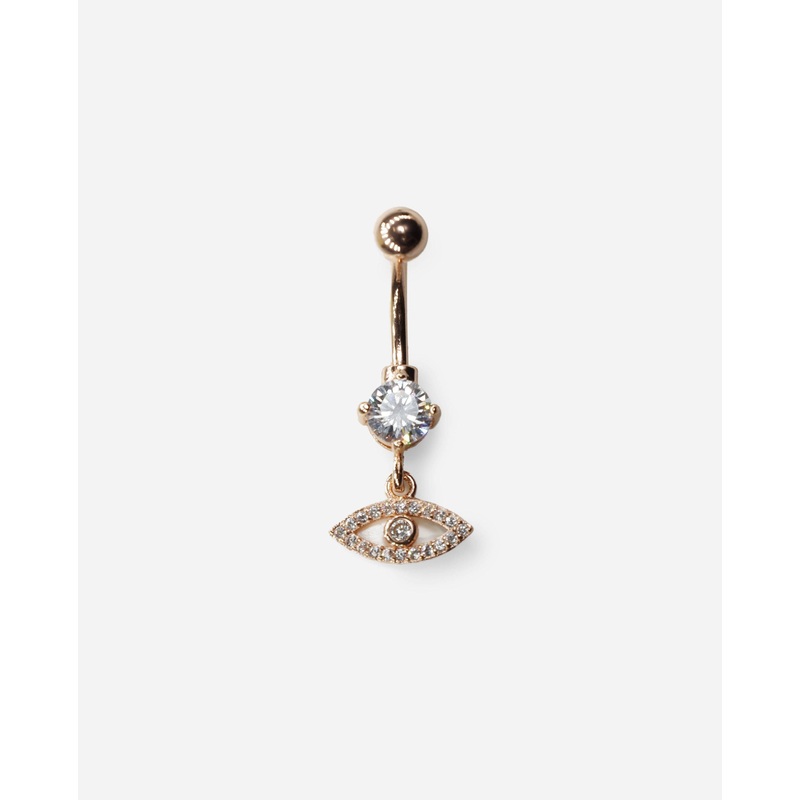 Surgical Evil Eye Belly Piercing Ring