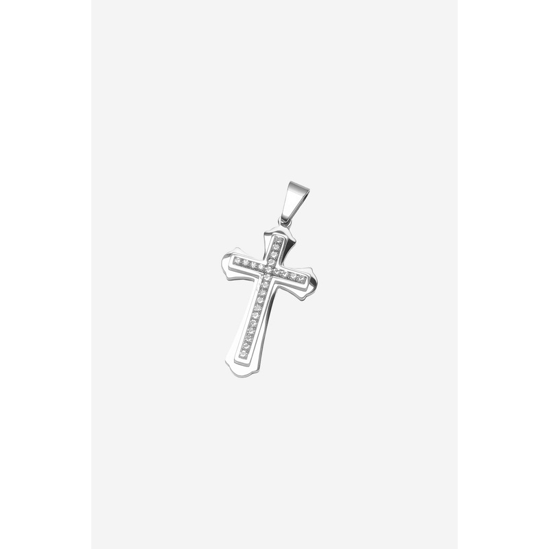 Diamante Center Cross Pendant