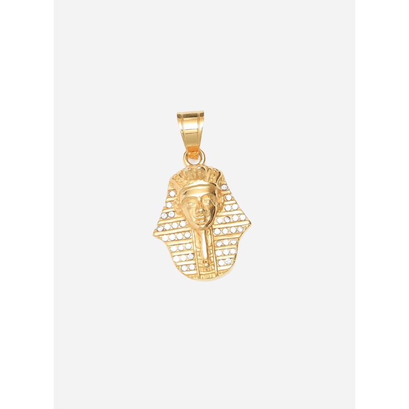 Diamond Pharaoh Head Egyptian Pendant
