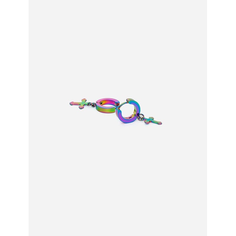 GD Templar Knights Multi Colour Hoops Earring