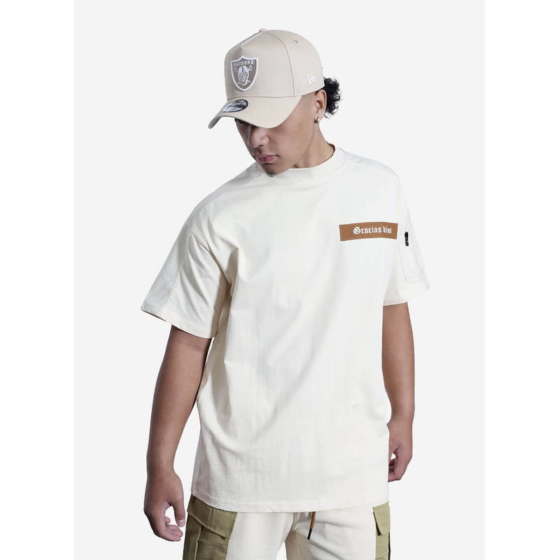 GD Woven Oversized Sleeve Pocket Tee