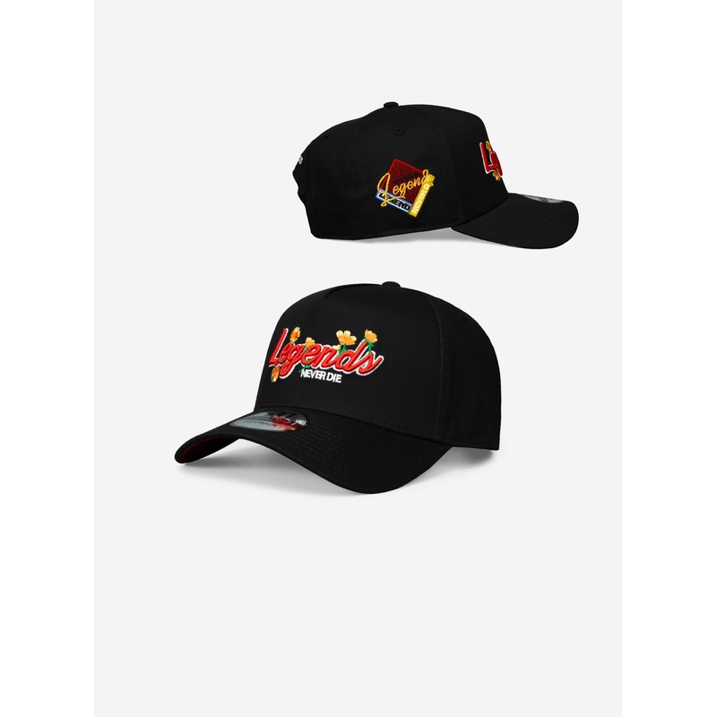 Legends Never Die Floral A-Frame Snapback Hat