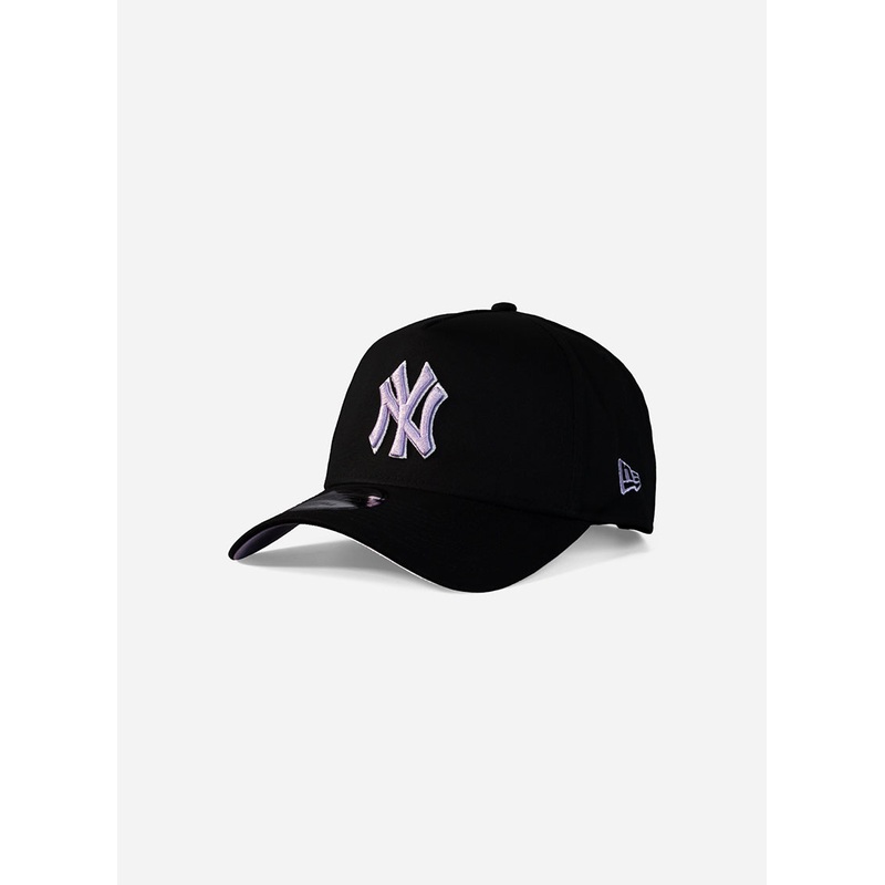 New York Yankees Black Lilac 9Forty A-Frame Snapback