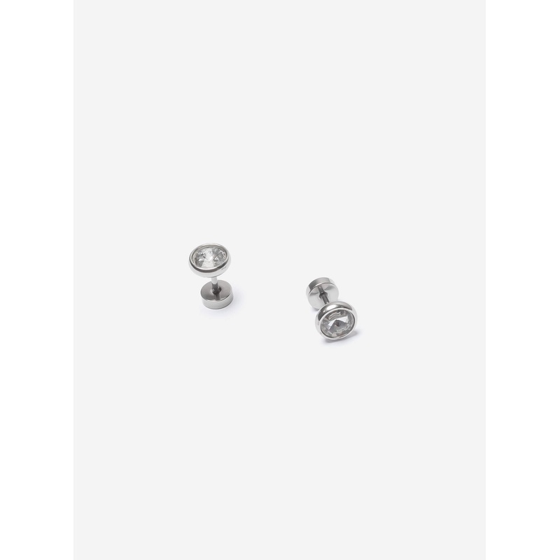 Round Zirconia Stud earrings