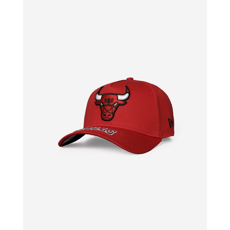 Chicago Bulls 9Forty A-Frame Team Visor Wordmark Snapback