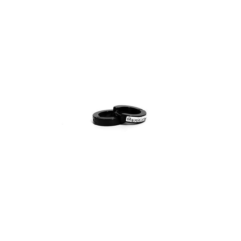 GD Diamond Circle Hoop Hinged Earring