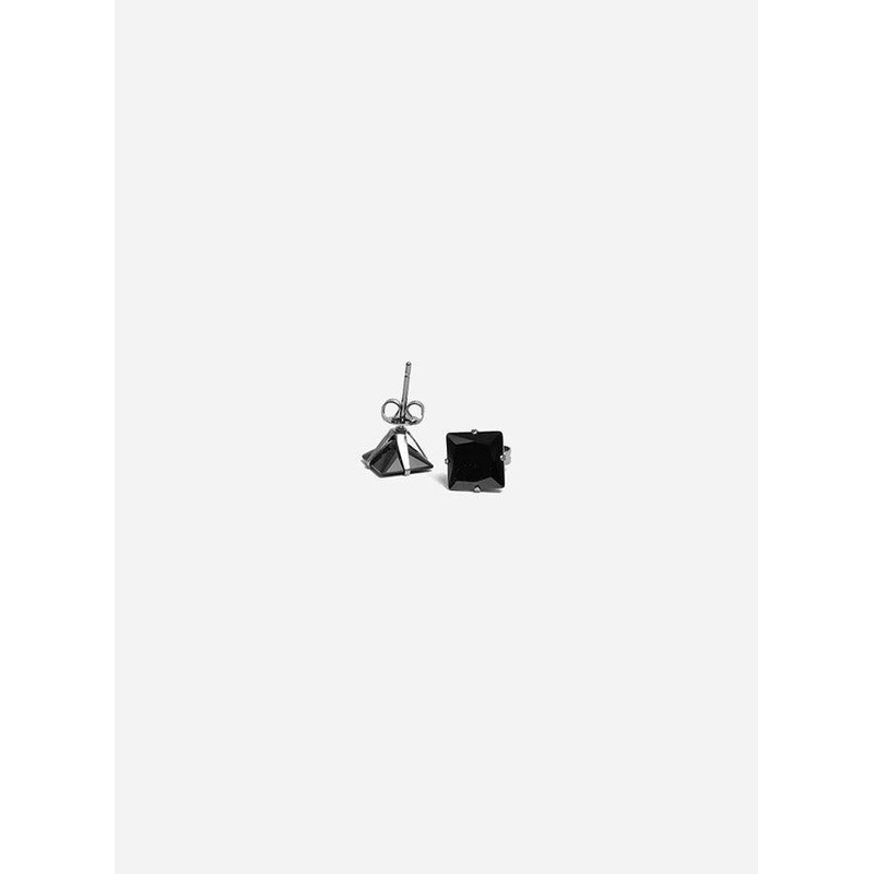 GD Square Black Stud Style Earring