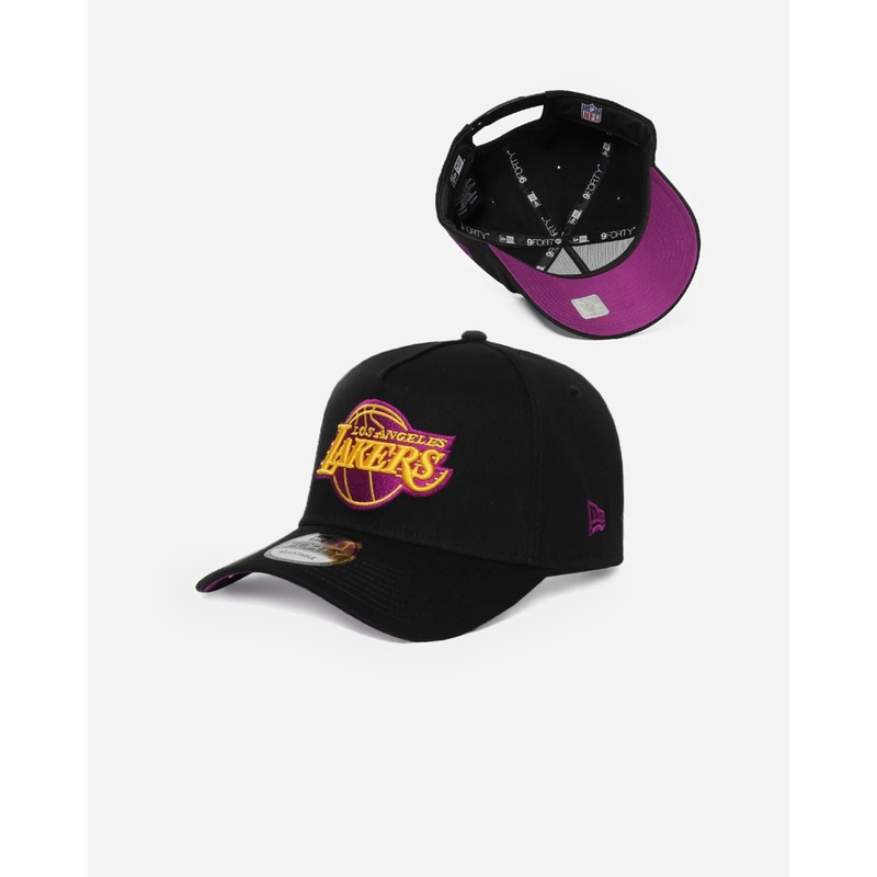 Los Angeles Lakers Passionfruit 9Forty A-Frame Snapback