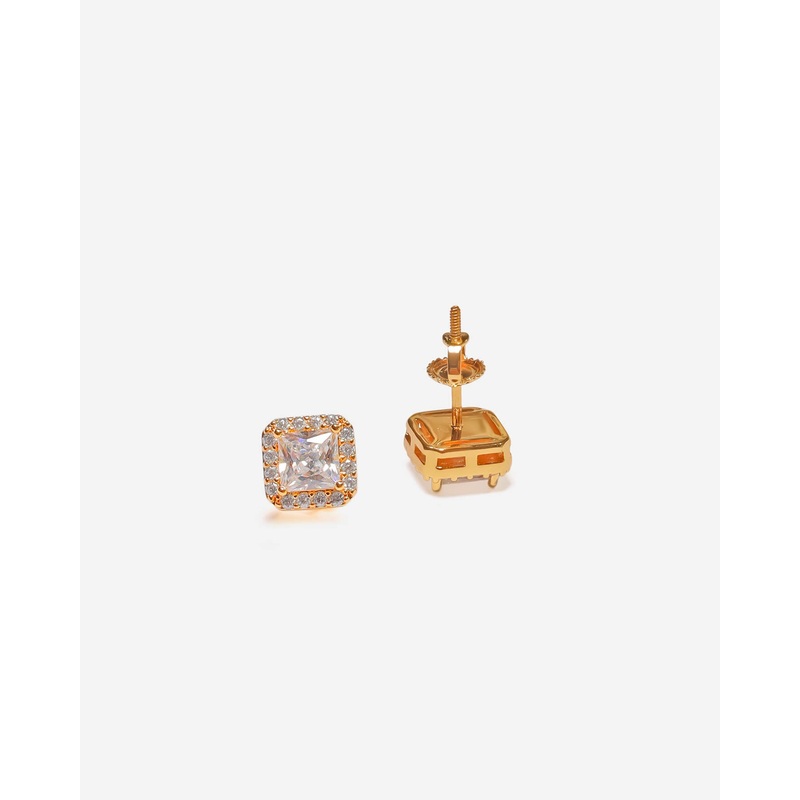 Radiant Stud Earrings | 22K Gold Brilliance