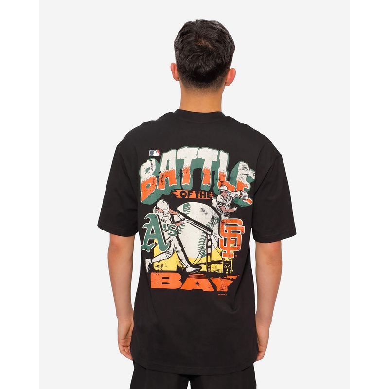 San Francisco Giants Oversized Battle of the Bay Black Tee