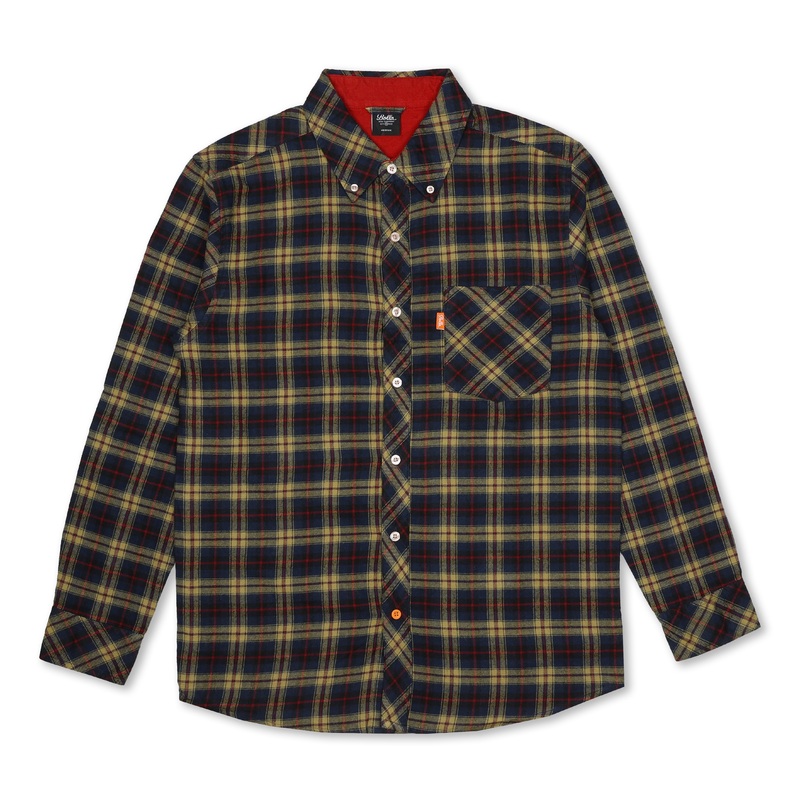 CENTURY L/S SHIRT - NAVY/RED