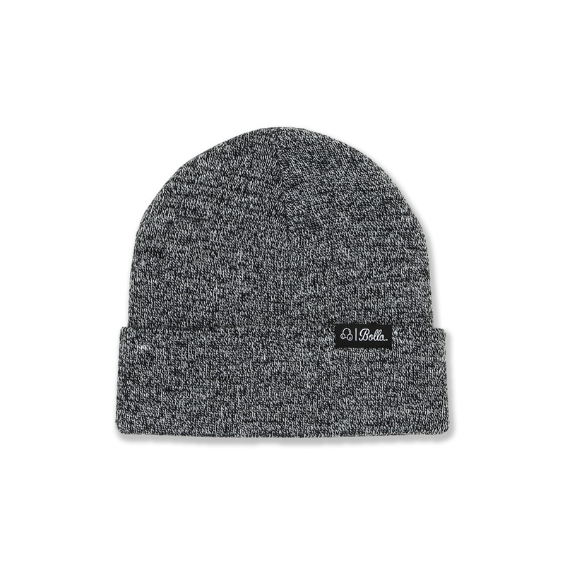 DAILY FOLD BEANIE - BLACK/WHITE SPECKLE