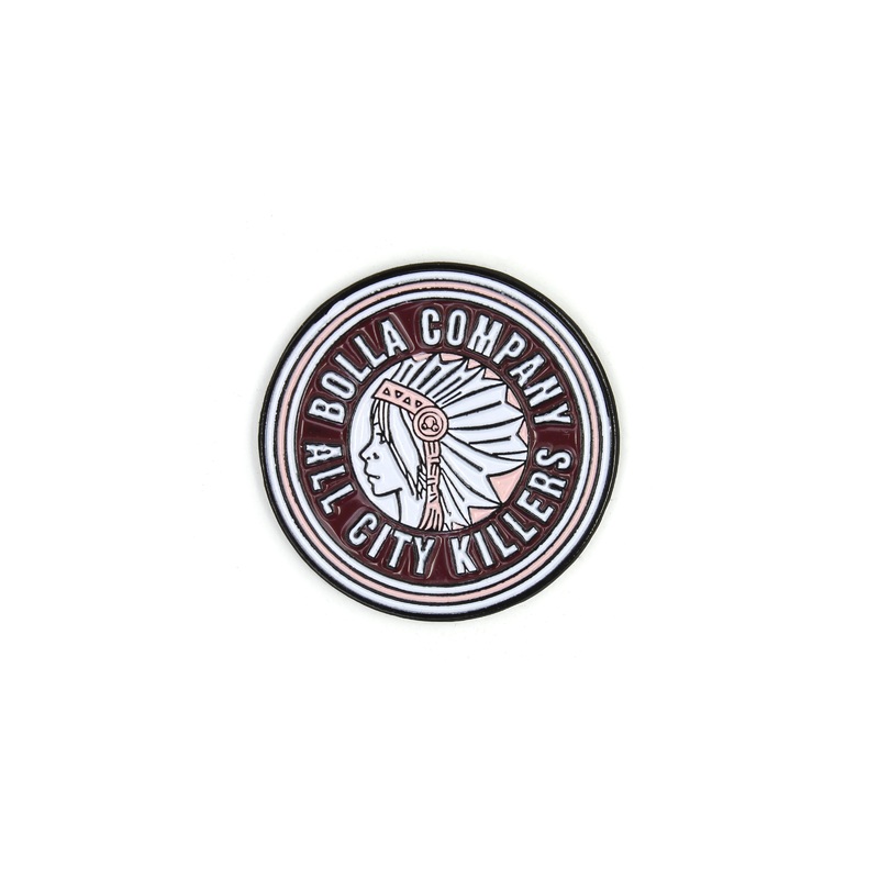 EMBLEM PIN - BURGUNDY