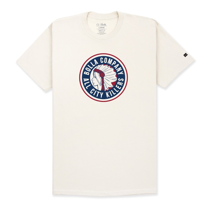 EMBLEM T-SHIRT - CREAM
