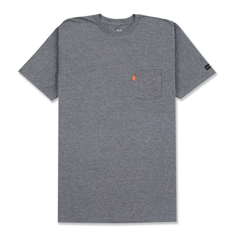 INSIGNIA POCKET T-SHIRT - HEATHER GREY
