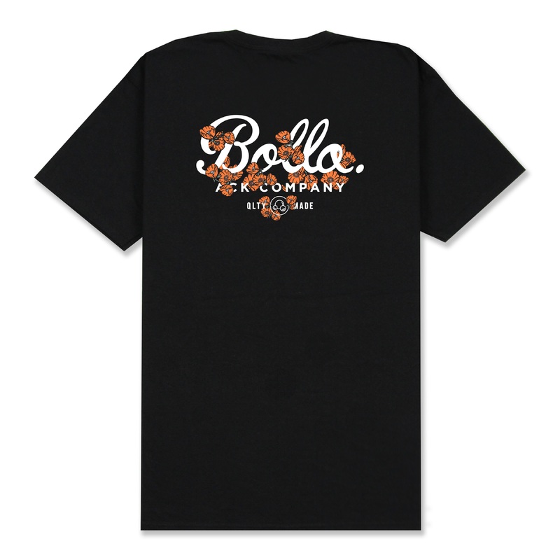 INSIGNIA POPPY T-SHIRT - BLACK
