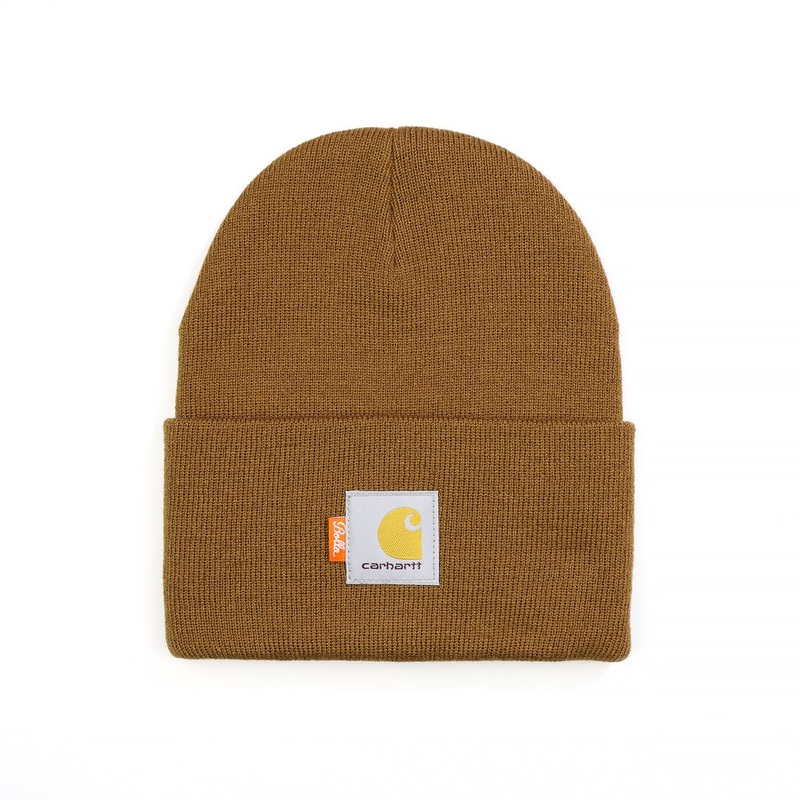 CARHARTT A18 DAILY BEANIE - HAMILTON BROWN