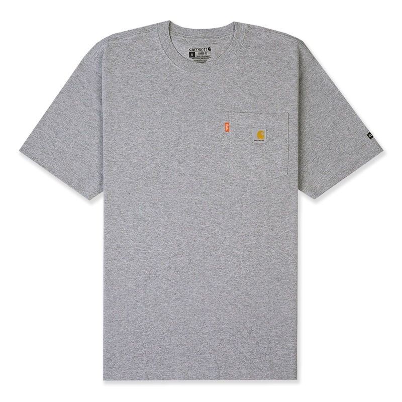 CARHARTT K87 DAILY POCKET T-SHIRT - HEATHER GREY