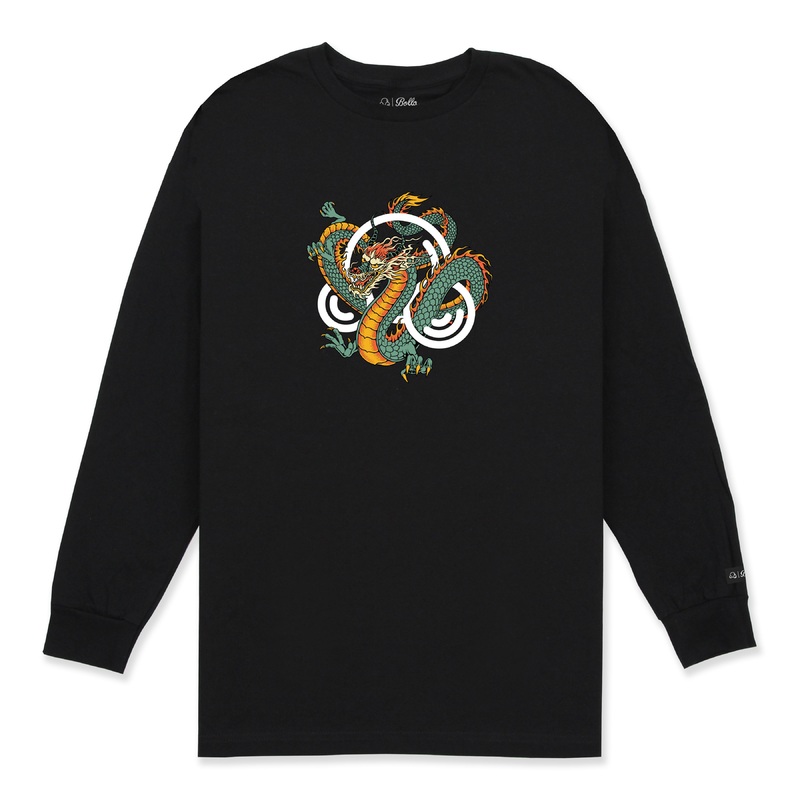 DRAGON L/S SHIRT - BLACK