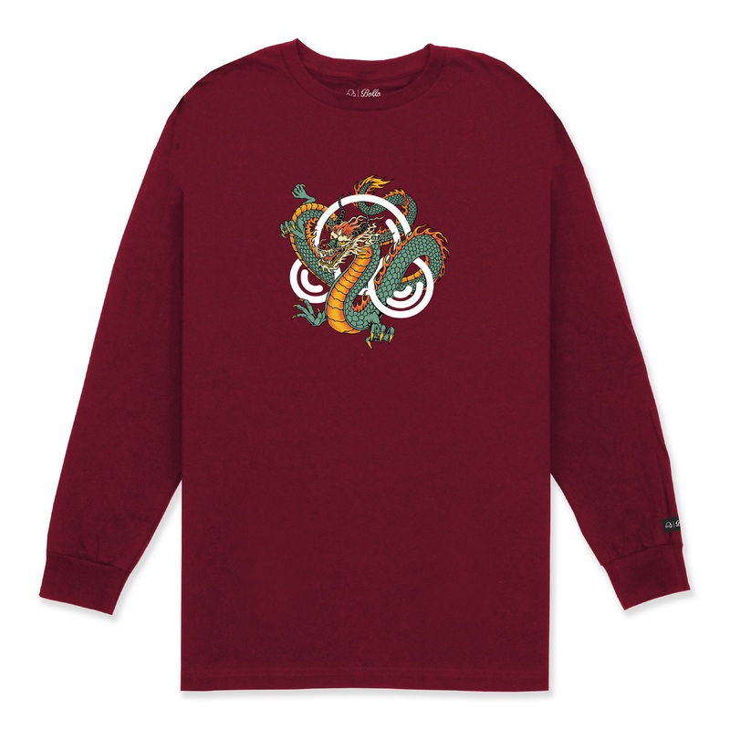 DRAGON L/S SHIRT - BURGUNDY