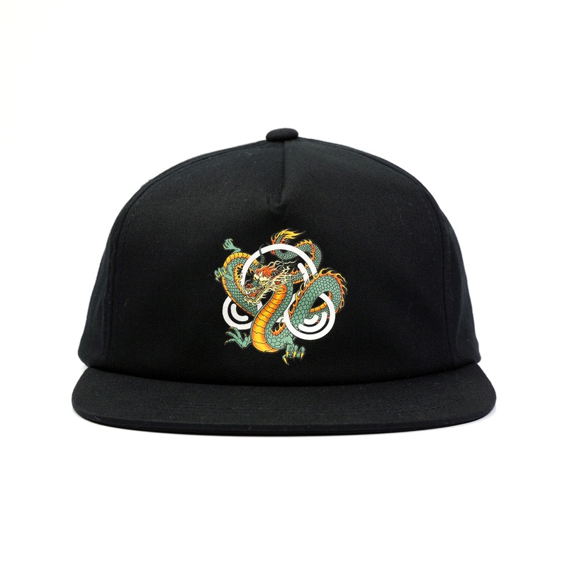 DRAGON SNAPBACK HAT - BLACK