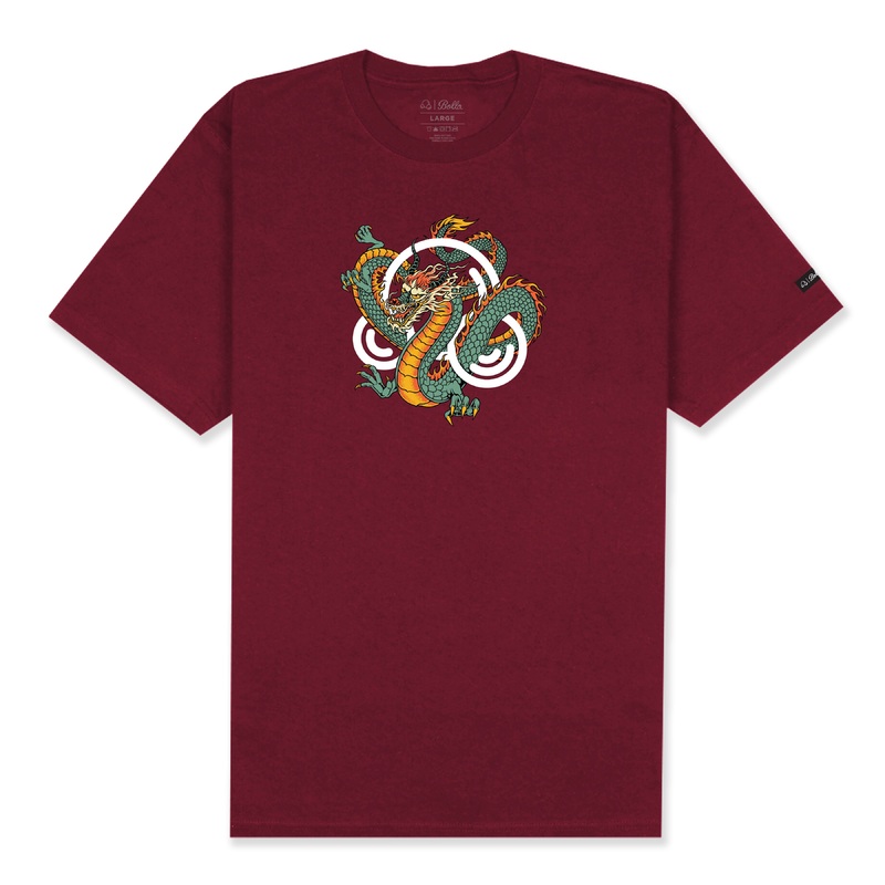 DRAGON T-SHIRT - BURGUNDY