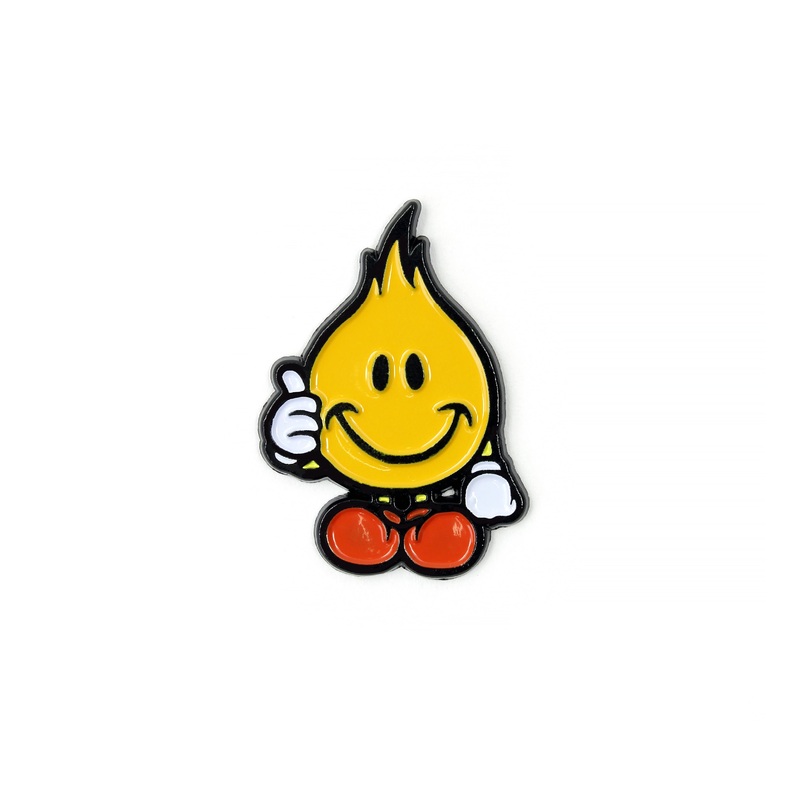 FLAME PIN - YELLOW