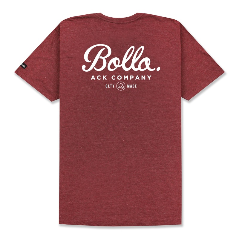 INSIGNIA T-SHIRT - BURGUNDY HEATHER