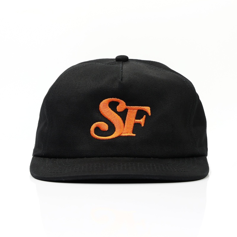 SF SNAPBACK HAT - BLACK/ORANGE