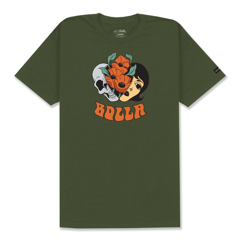 SPLIT T-SHIRT - OLIVE
